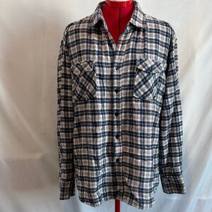 Plaid Button Down Shirt for Women